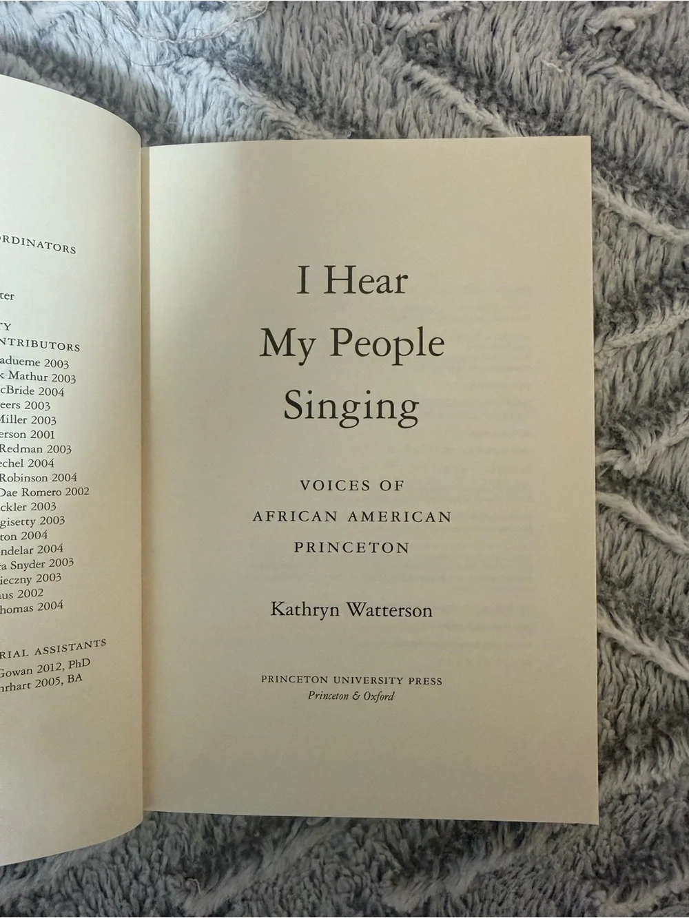 Chronicle Books I Hear My People Singing - Blue and White Cover